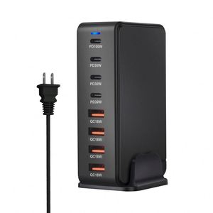 GAN 240W Desktop Multi-Port PD Charger Multifunctional Fast Charging Dock Charger 4USB+4TYPE C Socket Charging Station - Product Image 2