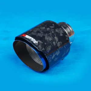 4.5-inch car exhaust modified silencer tip forged carbon fiber exhaust pipe for akrapovic style exhaust