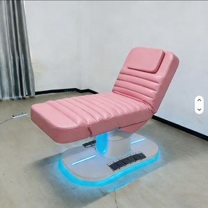 Salon Furniture Height Adjustable Spa Cosmetic Curved Eyelash Beauty Facial Lash Electric Massage <b>Tables</b> Bed Massage <b>Table</b> Bed - Product Image 4