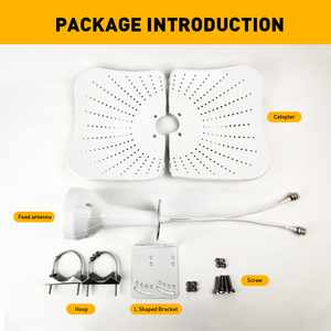 Antena de Comunicación Exterior de Alta Ganancia 4G 5G 1710-4200mhz, Antena Parabólica 5G Q21 con Alimentador - Product Image 2