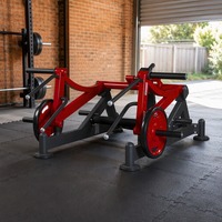 Machine à Squat Multifonctionnelle Commerciale pour Salle de Sport, Station de Presse à Jambes en Acier Robuste avec Barres de Poignée