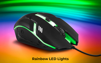 Promotion directe d'usine, souris optique filaire USB de haute qualité, durable, avec LED, pour ordinateur portable, PC de bureau