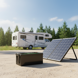 Литий-ионный аккумулятор LiFePO4 24В 200Ач 5кВтч JREPOWER с гарантией 5 лет для автодомов, морского транспорта, грузовиков, запуска двигателей, стояночного режима, перезаряжаемый аккумуляторный блок LiFePO4 - Product Image 1