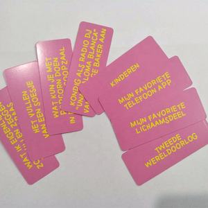 <span class=keywords><strong>Jeu</strong></span> <span class=keywords><strong>de</strong></span> cartes en papier personnalisé imprimé sur mesure, fourniture directe du fabricant JP078, pour enfants, <span class=keywords><strong>jeu</strong></span> <span class=keywords><strong>de</strong></span> société Klets, langue néerlandaise, usage familial, 54-56 cartes - Product Image 5