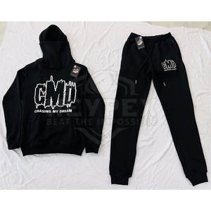 ชุดวอร์มผ้าฝ้าย100% ระบายอากาศได้ดีสำหรับผู้ชาย, ชุด2ชิ้นสำหรับฤดูหนาว - Product Image 3