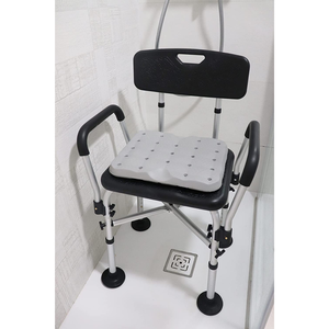 <b>Padded</b> Shower <b>Chair</b> (150 kg), Bath <b>Chairs</b> for Seniors, Black Seat KMINA K30016 - Product Image 3