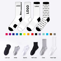 Logo personnalisé Chaussettes de course de haute qualité 100% coton Chaussettes de basket-ball Elite Design personnalisable Chaussettes de gymnastique athlétique