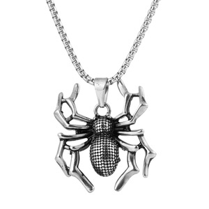 Collar con Colgante de Araña yunnique, Aleación de Zinc Dorada, Cadena de 60 cm, Joyería de Moda para Hombre - Product Image 5