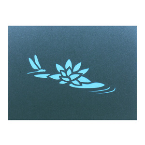 Tarjeta de Felicitación 3D de Papel Tallado con Diseño de Flor de Pansy y Libélula, Tarjeta de Regalo Personalizada con Recortes de Papel - Product Image 6