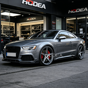 Jantes forgées noires 5 étoiles à 5 branches, finition usinée, 18-21 pouces, légères, sportives, concaves, personnalisées pour Mercedes/Ferrari - Product Image 4