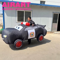 Costume de voiture de dessin animé gonflable pour adultes