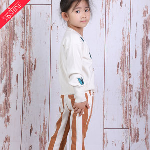 Cardigan del maglione Button-down della farfalla della ragazza su ordinazione di alta qualità di vendita calda - Product Image 5