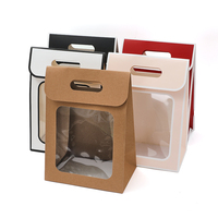 Sacs cadeaux en papier kraft écologiques et recyclables, personnalisables, multicolores, avec poignée nœud papillon et trou de suspension