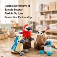 Peluche personnalisée en forme d'oiseau, adorable poupée en peluche de 10 cm, pendentif de sac à dos, cadeau, poupée hibou en peluche pour porte-clés