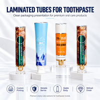 Tubes de dentifrice laminés de qualité alimentaire avec logo personnalisé, en aluminium et plastique, haute barrière, imprimés UV, avec bouchon à vis, emballage 12,7-35 mm