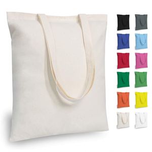 Promotional Personalized Reusable Cotton <b>Canvas</b> <b>Tote</b> Bags with Zipper Closure and Shoulder Handle Custom Printed Logo - Product Image 1