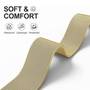 Changming Bracelet en métal en acier inoxydable milanais à double maille magnétique pour <span class=keywords><strong>Apple</strong></span> <span class=keywords><strong>Watch</strong></span> Ultra 2 49mm Series 10 42mm 46mm - Product Image 6