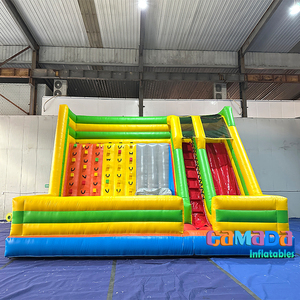 Tobogán inflable para escalada en roca, pared de escalada en roca, fiesta inflable para pared de escalada, Castillo de rebote, tobogán para niños y adultos saltando - Product Image 6