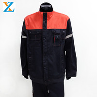 Veste cargo 2 en 1 avec fermeture éclair, doublure en polaire, bandes réfléchissantes, vêtements de travail industriels, uniforme d'usine