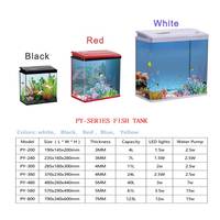 Vente en gros 5 10 40 gallons Table basse tropicale Fish Tank Aquarium Betta Display Tanks Mini Beta Aquariums et accessoires