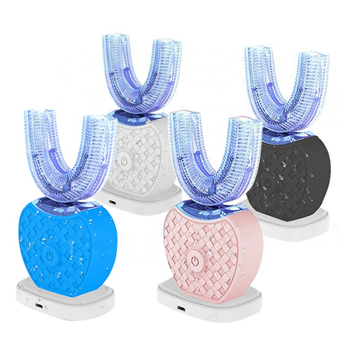 Amazon Hot Sale 360 Degree Automatic Silicone Toothbrush Rechargeable Sonic Electric Toothbrush