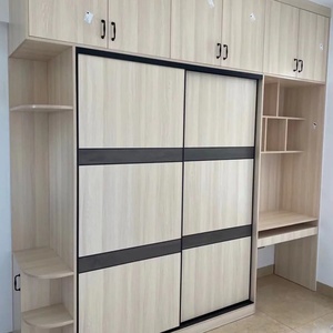 Practical Adjustable Eco-Friendly Household Bedroom <b>Wardrobe</b> Sliding Door Large Capacity for Small Bedroom Storage Hotel Villa - Product Image 4