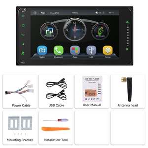 Autoradio Podofo 7'' per <span class=keywords><strong>Toyota</strong></span> <span class=keywords><strong>Corolla</strong></span>/<span class=keywords><strong>RAV4</strong></span>/Prado/Camry/Hilux con Carplay Wireless e Android Auto, Lettore MP5 AM/FM/RDS - Product Image 6