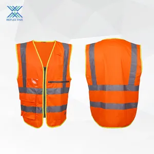 Lx Fabriek Ingenieur Veiligheidsvest Rood Industrieel Veiligheidsvest Hi Vis Reflecterend Veiligheidsvest Voor Mannen