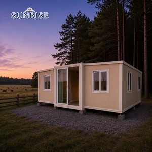 บ้านคอนเทนเนอร์สำเร็จรูป SUNRISE ขนาด 20 ฟุต 40 ฟุต แบบขยายได้ พร้อมห้องครัว บ้านเคลื่อนที่สำเร็จรูปสำหรับใช้งานกลางแจ้ง Casas Prefabricadas - Product Image 1