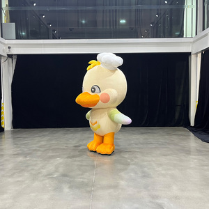 Costume gonflable personnalisé de mascotte <span class=keywords><strong>canard</strong></span>, costume gonflable de mascotte marchante de 2m, costumes gonflables publicitaires de <span class=keywords><strong>canard</strong></span> pour adultes - Product Image 2