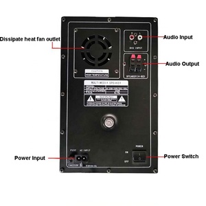 大型サウンド 15インチ 150W×2 アウトドア アクティブ プロフェッショナル ステージ ペア スピーカー サウンドシステム ワイヤレスマイク2本付き ステージパフォーマンス用 - Product Image 5