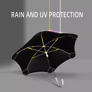 Vente en gros <span class=keywords><strong>de</strong></span> parapluies UV personnalisés pour enfants avec impression <span class=keywords><strong>de</strong></span> logo <span class=keywords><strong>Petit</strong></span> long parasol <span class=keywords><strong>de</strong></span> pluie avec coins arrondis Commande manuelle - Product Image 2