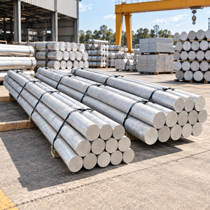 Billets en alliage d'aluminium 6063, diamètre 6 pouces, qualité homogène, matériau conforme à la norme ASTM pour l'extrusion et la fabrication industrielle - Product Image 1