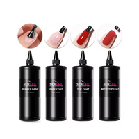 Vente en gros de vernis à ongles en gel à base de caoutchouc 1kg, recharge de couche de finition de marque privée de qualité de salon, utilisation professionnelle