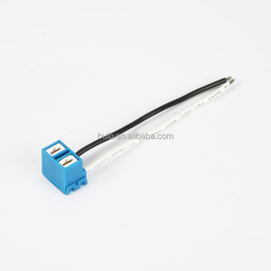 H1 <span class=keywords><strong>H4</strong></span> H7 Arnés de cableado Faro Conector de enchufe de cerámica Adaptador de bombilla de luz de coche Soporte de lámpara Accesorios de cable - Product Image 4