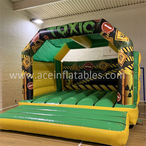 Personnalisé toxique thème Gonflable Maison <span class=keywords><strong>De</strong></span> Rebond toxiques <span class=keywords><strong>château</strong></span> avec bannière Pour Les Enfants - Product Image 1