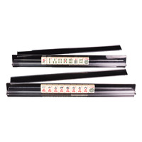 Support de rangement pliable et portable pour tuiles de mahjong en acrylique, de qualité professionnelle supérieure, durable, au design moderne ondulé, avec bâton de déplacement intégré
