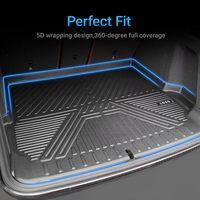 Tapis de coffre de voiture de qualité supérieure en gros, imperméable et inodore, accessoires automobiles, tapis de voiture en TPE pour Renault LOGAN 2010-2015