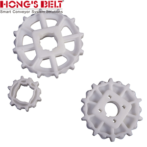 Hongsbelt HS-100A-HD-N 模块化皮带传动链轮，适用于 6T/N POM 38.1mm 方形孔径 - Product Image 5