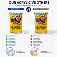 Boîte de protection magnétique en acrylique transparente anti-UV et écologique pour cartes One Piece TCG OP15 Booster Box