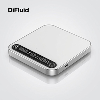 Balance à café intelligente Bluetooth DiFluid 2000g 0.1g, balance numérique blanche pour expresso, balance de cuisine pour barista, café, torréfacteur