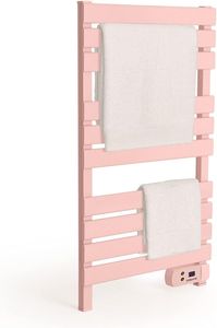 Sèche-serviettes électrique rose mignon pour salle de bain, mural ou sur pied, pour sécher les serviettes <span class=keywords><strong>et</strong></span> les vêtements, idéal pour l'hiver - Product Image 3