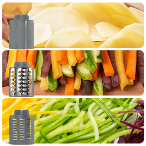 <span class=keywords><strong>Mandoline</strong></span> de Cuisine Multifonctionnelle <span class=keywords><strong>Râpe</strong></span> à Tambour Manuelle Coupe-Légumes et Hachoir à Légumes de Table - Product Image 3