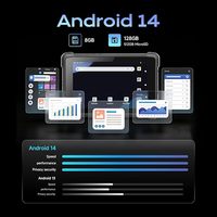 Tableta Robusta con Escáner de Código de Barras Octa Core T81X de 8 Pulgadas, Tableta Industrial Android 14 con Escáner de Inventario Zebra 4710 1D/2D QR
