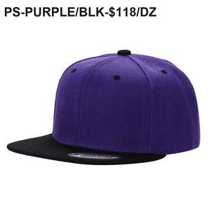 Gorra de Béisbol PS Poly Snapback de 2 Tonos, Unisex, Estilo Hip Hop, para Exteriores, Playa, Casual, de Moda, con Paneles Múltiples, de Poliéster y Algodón - Product Image 4