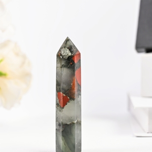 Vente en gros de tour de cristal poli en pierre de sang de dragon africaine naturelle pour la guérison, les cadeaux et la décoration Feng Shui - Product Image 6