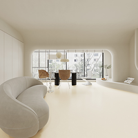 Carrelage en porcelaine brillant beige crème 600x1200mm, couleur unie, antidérapant, pour mur et sol, idéal pour supermarché, salle de sport, salon, chambre, hôtel