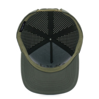 Casquettes de golf imperméables avec broderie personnalisée USA, casquette de baseball perforée, casquette de golf avec cordon, casquette de performance, casquettes de sport vertes