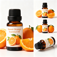 Huile Essentielle d'Orange Douce Pure, Naturelle et Biologique, Éclaircissante, Relaxante, Hydratante, pour Diffuseur d'Aromathérapie et Huile de Massage
