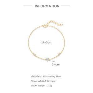 Pulsera Apilable de Plata de Ley 925 con Forma de Corazón y Circonita Cúbica 5A, Minimalista, Básica, para Uso Diario, para Mujer, Joyería de Moda - Product Image 6